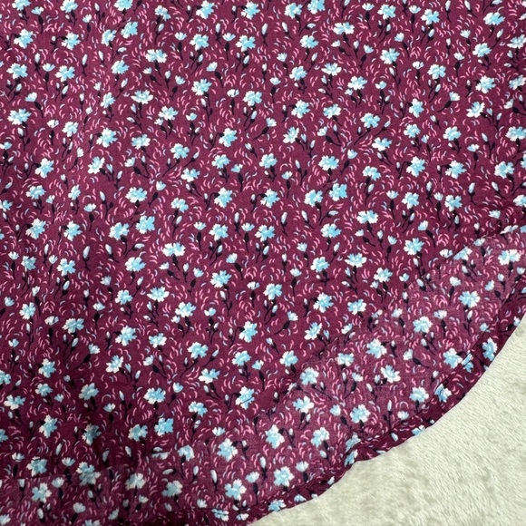 Anthropologie Maeve Purple Blue White Ditzy
Calico Floral Print Button Top 6 - Picture 8 of 16